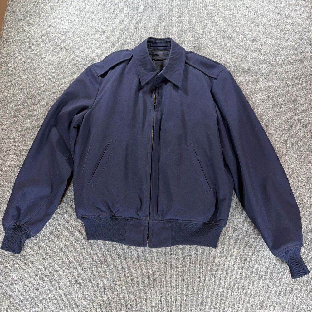US Air Force USAF Men's Blue Lightweight Jacket Coat w/ Removable Liner Size 40R